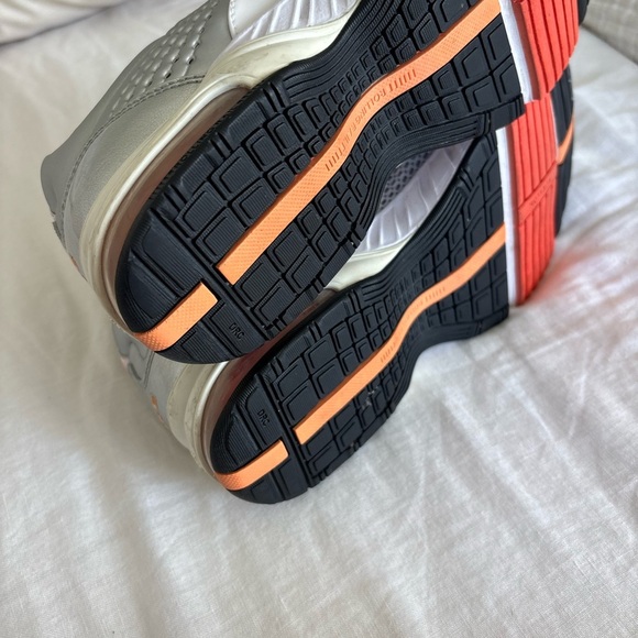 Nike Metallic Silver and Bright Orange Everyday Sneakers - Picture 5 of 5